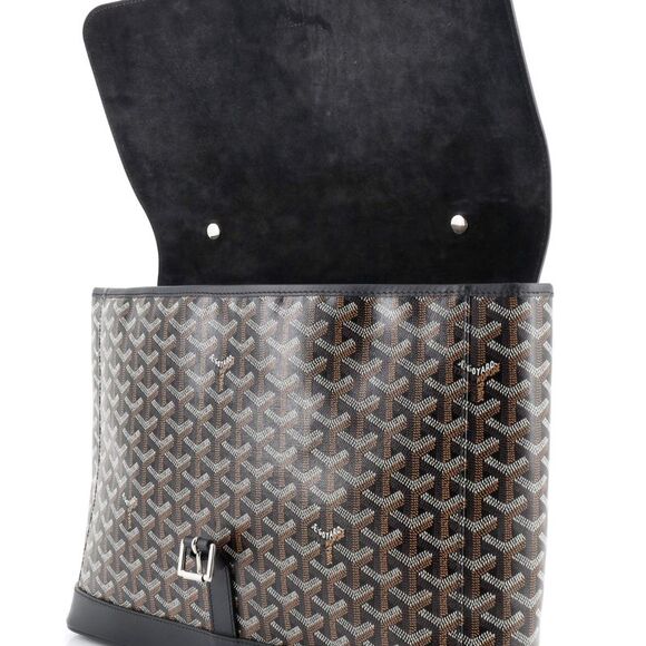 Goyard Citadin Messenger Briefcase Coated Canvas Black, Brown - Picture 7 of 8